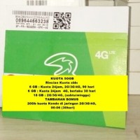 Jual kartu perdana internet tri three 3 cinta 30gb kuota data 6gb 12gb aon Murah