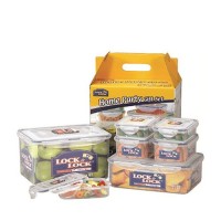 Lock & Lock Gift Set Plastic Food Container Clear (HPL827V7)