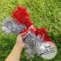 Jual Slinger / tinsel / hiasan natal / slinger polos warna / slinger rumbai Murah