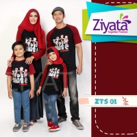 Baju Couple Muslim Keluarga Ayah Ibu 2 anak | Kode ZTS 01