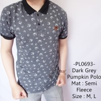 Jual Polo Pria Murah Model Terbaru - Dark Grey Pumpkin Murah