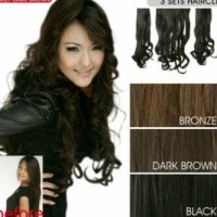 Jual Hair clip 3 layar by 7 revolution curly dan straight 60 cm Murah