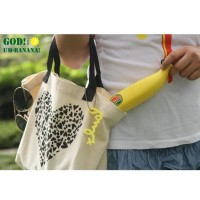 Jual Payung Lipat Design Cute Pisang Banana Umbrella UV Protection Kuning Murah