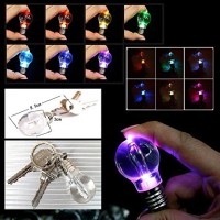 Jual Gantungan Kunci Lampu Bohlam LED Mini Flash Multi Color Light Murah