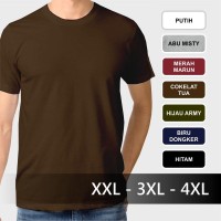 Jual Jumbo Size - Kaos Polos Dewasa Kaos Oblong Katun Big Size Jumbo Murah