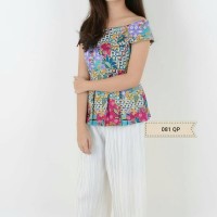 Jual DRESS ATASAN BLOUSE BAJU BATIK WANITA MODERN / SABRINA QINA TOP Murah