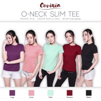 Jual CRG171165 - O neck Slim Tee Kaos Basic Polos Slim Tshirt Basic Tshirt Murah