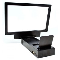 Jual Enlarge Screen Magnifier Bracket Stand 3D with Speaker for Smartphone Murah