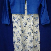 Baju gamis anak / Gamis anak Oka Oke / Baju anak Oka Oke - bunga biru