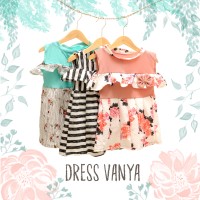 Dress VANYA Baju terusan anak perempuan gaun cewek Sabrina GROSIR