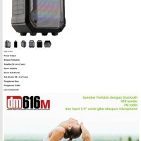 Jual Speaker Aktif Bluetooth Mini Portable outdoor Dazumba DM616M Murah