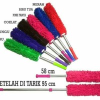 Jual KEMOCENG MICROFIBER GAGANG STAINLESS BISA DIPANJANGKAN HINGGA 1 Meter Murah