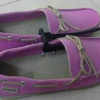 diskon murah ! sepatu karet wanita crocs flat shoes original 100%