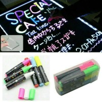 Jual papan led , papan tulis , papan promosi 40x60 + spidol 6 warna Murah