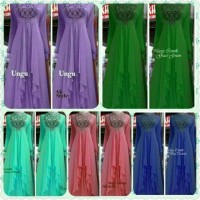 Jual Maxy Dress/Gamis/Baju Muslim Cantik Embroidery/Bordir Ceruty Payet Murah