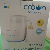 Jual CROWN ELECTRIC STEAM STERILIZER 3 BOTTLES | 3 BOTOL Murah