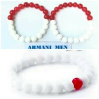 Jual PROMO MERDEKA Gelang Batu Giok Merah Putih Murah