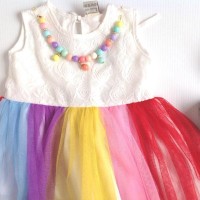 Jual RAINBOW LOLLI TUTU DRESS (with necklace) Murah