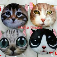 Jual Boneka Bantal KUCING 3D Print sandaran sofa tidur kado unik grosir Murah
