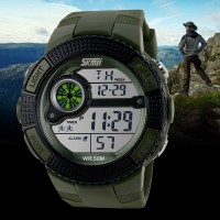 Jual Jam Tangan Pria Original Anti air tangguh Dual time Diving Grill Asli Murah