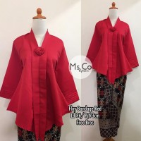 Jual Atasan Kebaya Floy Kutu baru Bandage Red Murah