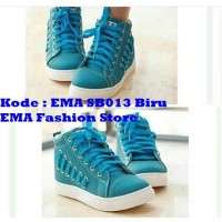 Sepatu Boots Elegan untuk Anak Muda Kode EMA SB013 Biru