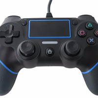 Jual JUAL Wired Controller Black Blue For Ps4 Ps3 And Pc Murah