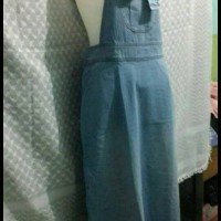 Jual JS-UNIQUE OVERALL DRESS MAXI JEANS KEREN STELAN HIJAB WANITA FEMININ Murah
