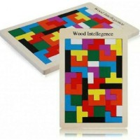Jual Mainan Edukatif / Edukasi Anak - Tetris Wood Intelligence tangram ka Murah