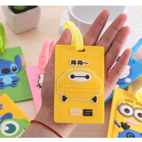 Jual Luggage tag timbul 3D motif karakter kartun lucu - KHM113 Murah