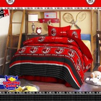 sprei & bed cover katun panca star ukuran 100x200 motif AC MILAN Club