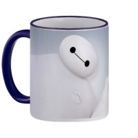 Jual Mug Gelas Big Hero 6 Baymax Kualitas Premium Gagang Warna 325 ml Murah