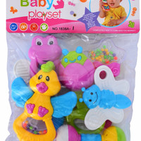 Jual PROMO MAINAN ANAK BABY PLAYSET RATTLE 7 PCS Murah
