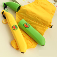 Jual WC-AG5 Payung Lipat Design Cute Pisang Banana Umbrella UV Protection K Murah