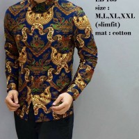 Jual BAJU BATIK PRIA SLIM FIT MODERN LENGAN PANJANG CB322 Murah