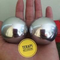 Jual Terapi Bola Tangan Getar Stainless Stainlis Murah