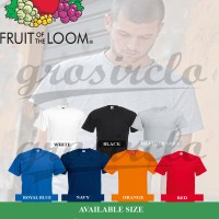 Jual Kaos Polos Fruit Of The Loom FOLT IMPORT SIZE XXL Murah