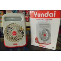 Jual Kipas Mini Multi Fungsi With Emergency - Senter Yundai KK-295 Murah