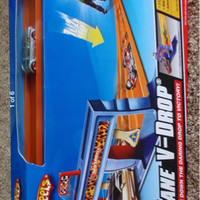 hot wheels 2 lane v drop