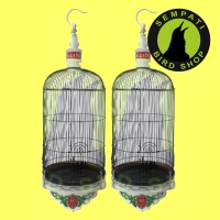 SANGKAR KANDANG BURUNG LOVEBIRD JATI UKIR ELITE SONG