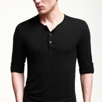 Jual Baju Kaos Pria Henley Lengan Panjang - RANS Murah