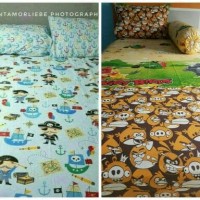 Jual Sprei Katun Catra Pirates-Bajak Laut-Sailor/Angry Bird 160x200/180x200 Murah
