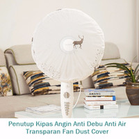 Jual CP027 Penutup Kipas Angin Anti Debu Anti Air Transparan Fan Dust Cover Murah