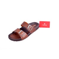 Sandal Cowo Dewasa Homyped Navara 801 Leather Brown