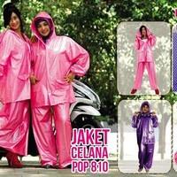 Jual WV-AG5 Jas Hujan Rok Polkadot Plevia ROK POP kode 870 Stelan ROK PEREM Murah