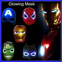 Jual Topeng Lampu Hulk Mask Lamp LED Avengers Superhero Ironman Spiderman Murah