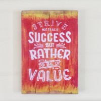 Jual Vintage Text Poster Kayu Value - Hiasan Dinding Poster Vintage Retro Murah