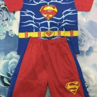 Jual Superman Tangan Pendek Ukuran Sedang Murah