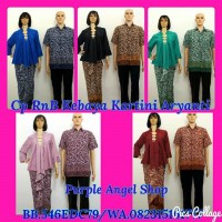 Couple Setelan Rok Lilit N Blouse Kebaya Kutubaru Batik SEMI SUTERA