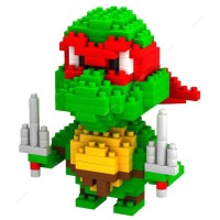 Jual LOZ Lego Nano Block Nanoblock Ninja Turtle Raphael Red Murah